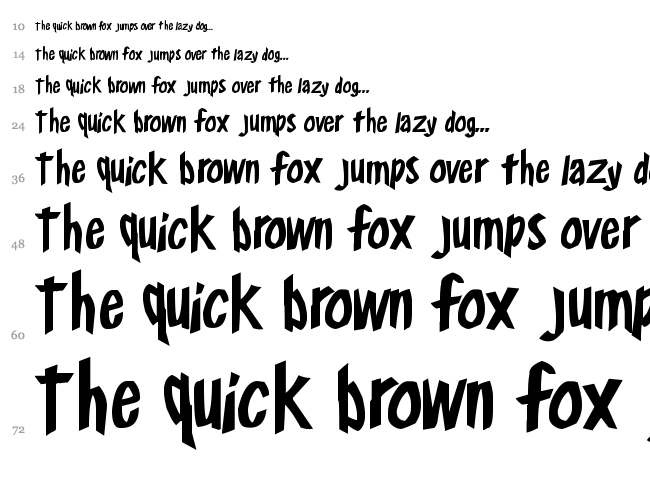 Frosty's Winterland font waterfall